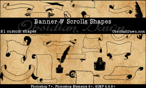 banners-scrolls-shapes
